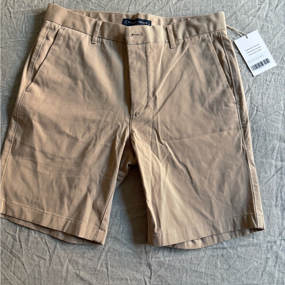 Everlane Men's Beige Flat Front Shorts